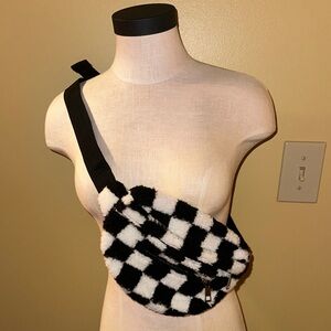 Checkered Black and White Women's Bag